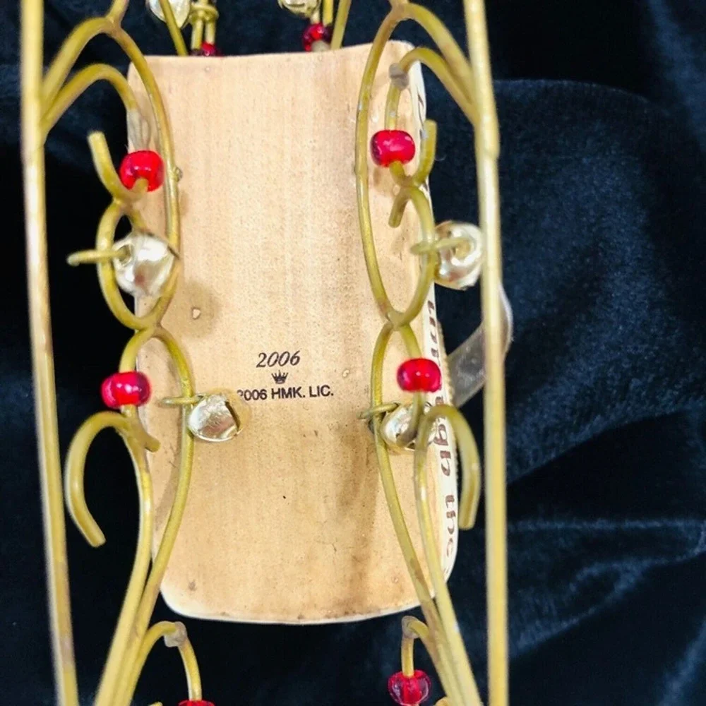 Vintage Hallmark Jingle Bells Christmas Ornament Yuletide Harmony Sleigh Boxed